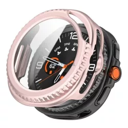   Cadru din plastic (BUMPER, rezistență la șocuri + sticlă de protecție a ecranului) ROTABIL Samsung Galaxy Watch 8 Classic 46mm (SM-L500), Galaxy Watch 8 Classic eSIM 46mm (SM-L505)