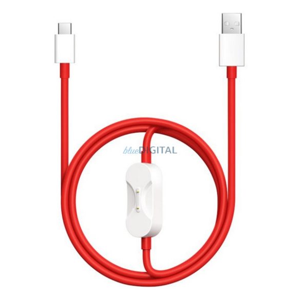 ONEPLUS SUPERVOOC cablu de date 2in1 (Tip-C - Tip-C, 67W, 8A, încărcător rapid, 120cm, anti-rupere, încărcător OnePlus Watch) RED