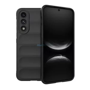 HUSĂ! - Silicon protector de telefon (rezistent la șocuri, protecția camerei, 3D) BLACK OnePlus Nord 5