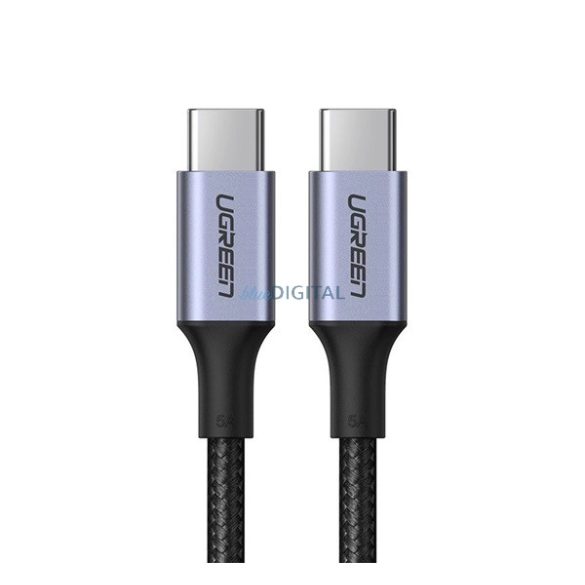 UGREEN US316 cablu de date (Tip-C - Tip-C, 100W, 5A, încărcător rapid 3.0, 200cm) NEGRU