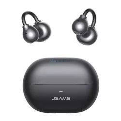   USAMS ECHO R02 cască bluetooth Stereo (v5.3, TWS, anulare zgomot, in-ear + încărcare) NEGRU