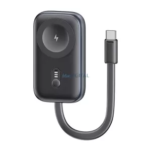 Încărcător de urgență USAMS (1200mAh, 2.5W, încărcător rapid, MagSafe, încărcător Apple Watch, indicator LED + cablu fix Type-C)