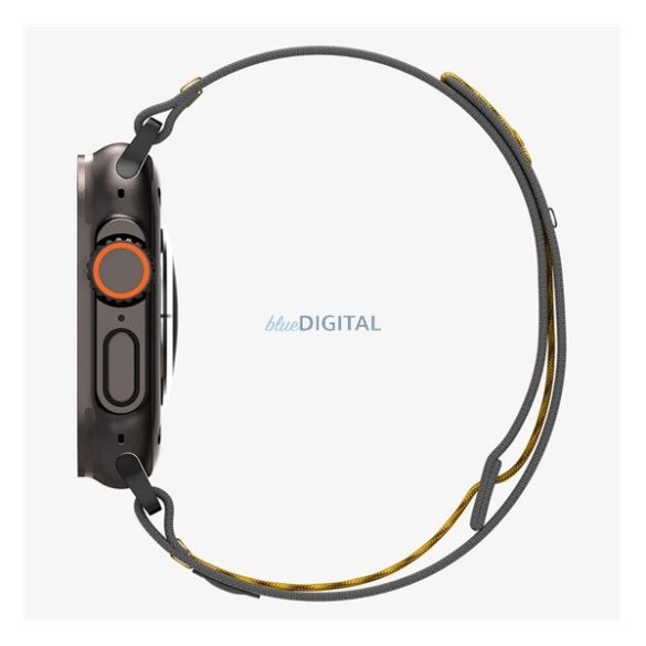 Curea SPIGEN ATHLEX (dimensiune personalizată, mare, nailon, velcro, respirabil, SPORT) NEGRU Apple Watch Series 5 44mm, Watch Series 4 44mm, Watch Series 3 42mm