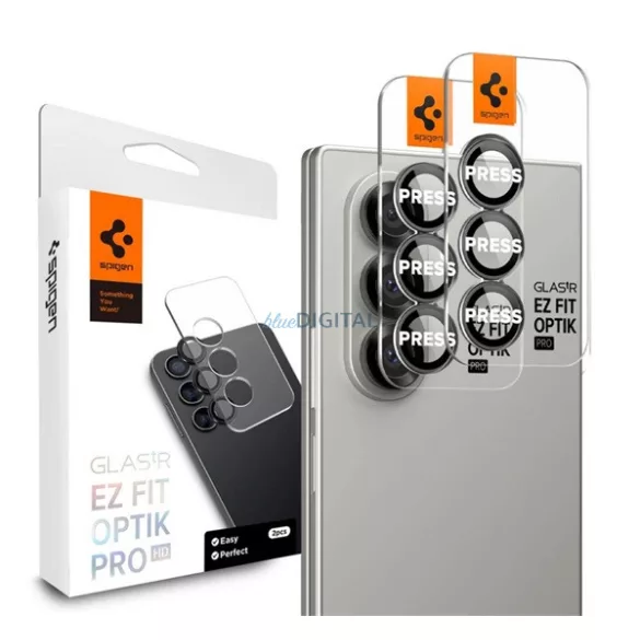 SPIGEN OPTIK PRO HD Camera Glass 2pcs (9H, doar lentila) BLACK Samsung Galaxy Z Fold7 (SM-F966)