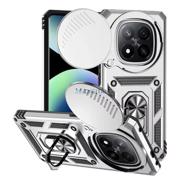 HUSĂ! - Protector de telefon din silicon Defender (rezistent la șocuri, inel de reținere, protector de cameră) EZÜST Xiaomi Redmi Note 14 Pro Plus 5G