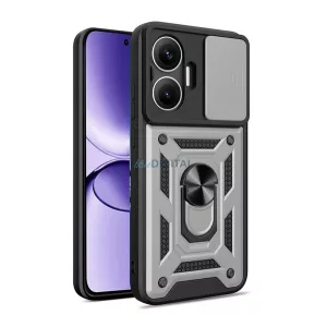 HUSĂ! - Defender silicon protector de telefon (rezistent la șocuri, inel de reținere, protector de cameră) EZÜST Xiaomi Poco F7