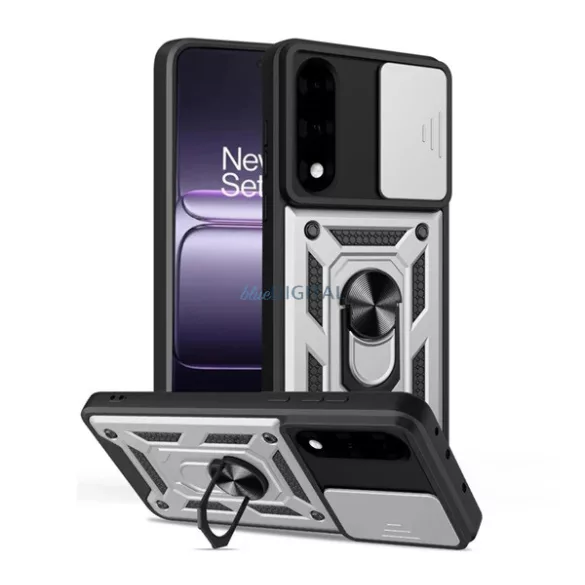 HUSĂ! - Protector de telefon din silicon Defender (rezistent la șocuri, inel de reținere, protector pentru cameră) EZÜST OnePlus Nord 5