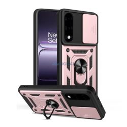   HUSĂ! - Protector de telefon din silicon Defender (rezistent la șocuri, inel de reținere, protector de cameră) ROȘU AURIU OnePlus Nord 5