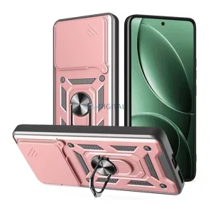 HUSĂ! - Protector de telefon din silicon Defender (rezistent la șocuri, inel de reținere, protector de cameră) GOLDEN ROZÉ Xiaomi Poco F7 Pro