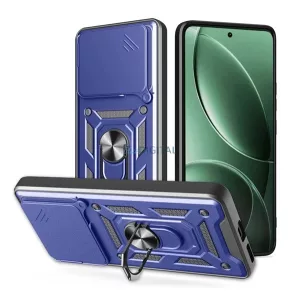 HUSĂ! - Defender silicon protector de telefon (rezistent la șocuri, inel de reținere, protector de cameră) CUTTING BLUE Xiaomi Poco F7 Pro