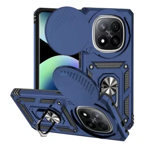 HUSĂ! - Defender silicon protector de telefon (rezistent la șocuri, inel de reținere, protector de cameră) CUTTING BLUE Xiaomi Redmi Notă 14 Pro Plus 5G