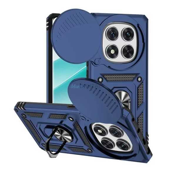 HUSĂ! - Defender silicon protector de telefon (rezistent la șocuri, inel de reținere, protector de cameră) CUTTING BLUE Xiaomi Redmi Notă 14 Pro 4G