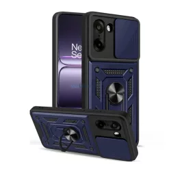  HUSĂ! - Protector de telefon din silicon Defender (rezistent la șocuri, inel de reținere, protector de cameră) BLUE OnePlus Nord CE5
