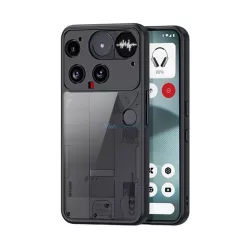   HUSĂ! - DUX DUCIS AIMO silicon protector de telefon (rezistent la șocuri, protecția camerei, mat) BLACK Nothing Phone (3)
