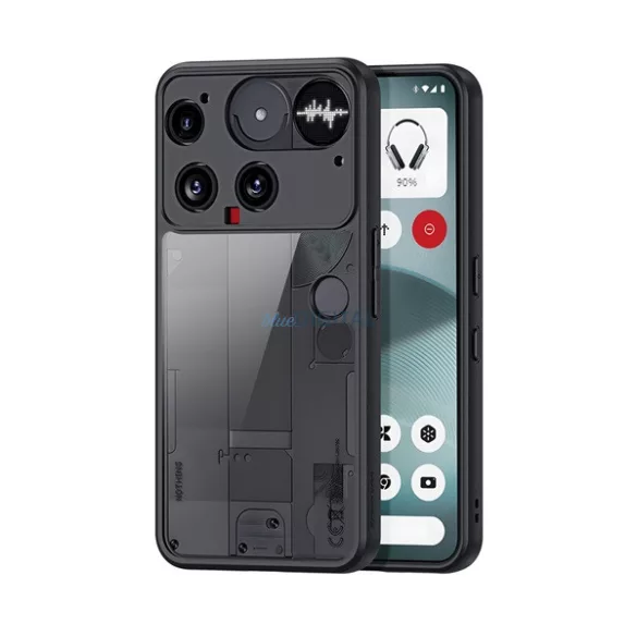HUSĂ! - DUX DUCIS AIMO silicon protector de telefon (rezistent la șocuri, protecția camerei, mat) BLACK Nothing Phone (3)