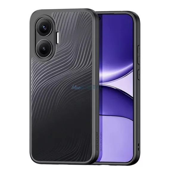 HUSĂ! - DUX DUCIS AIMO silicon protector de telefon (rezistent la șocuri, protector de cameră, mat, val) BLACK Xiaomi Poco F7