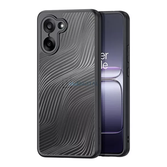 HUSĂ! - DUX DUCIS AIMO silicon protector de telefon (rezistent la șocuri, protector de cameră, mat, val) BLACK OnePlus Nord CE5