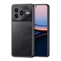   HUSĂ! - DUX DUCIS AIMO silicon protector de telefon (rezistent la șocuri, protector de cameră, mat, val) BLACK Xiaomi Poco F7 Ultra