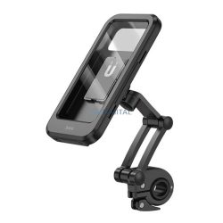   HOCO CA101 suport pentru telefon pentru biciclete și motociclete (montare pe ghidon, braț reglabil, dimensiune 4.5-7", IPX4) NEGRU