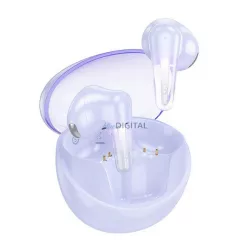   HOCO EW202 cască bluetooth STAREO (v5.4, TWS, microfon + încărcător) LILA