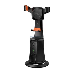   Suport de birou HOCO K26 (plastic, 360°, urmărire automată a feței, până la 4,7 - 7") NEGRU