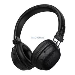   HOCO W64 cască bluetooth Stereo (v5.3, mufă de 3,5 mm, pliabilă) NEGRU