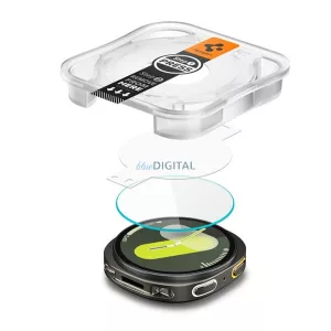 SPIGEN EZ FIT ecran protector de sticlă 2pcs (2.5D, 0.2mm, ultra-subțire, 9H) pentru Samsung Galaxy Watch 8 eSIM 44mm (SM-L335), Galaxy Watch 8 44mm (SM-L330)