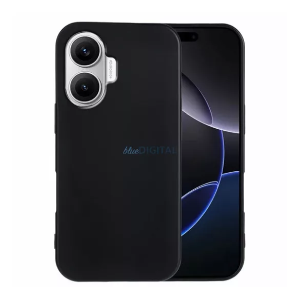 HUSĂ! - Capac de telefon din silicon (mat) BLACK Xiaomi Poco F7