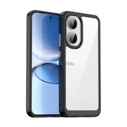   HUSĂ! - Silicon protector de telefon (rezistent la șocuri, spate transparent) BLACK Xiaomi Poco F7