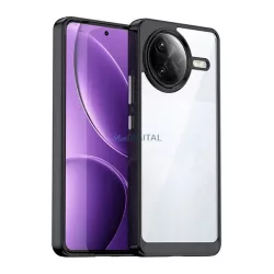   HUSĂ! - Silicon protector de telefon (rezistent la șocuri, spate transparent) BLACK Xiaomi Poco F7 Ultra