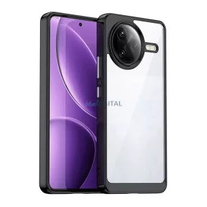 HUSĂ! - Silicon protector de telefon (rezistent la șocuri, spate transparent) BLACK Xiaomi Poco F7 Ultra