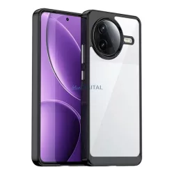   HUSĂ! - Silicon protector de telefon (rezistent la șocuri, spate transparent) BLACK Xiaomi Poco F7 Pro