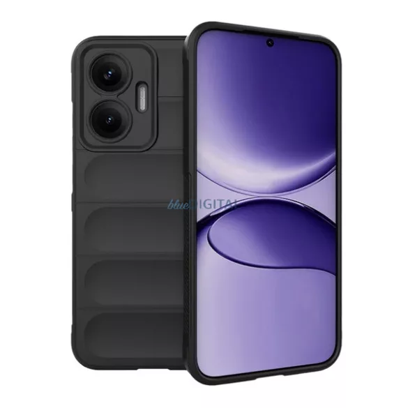 HUSĂ! - Silicon protector de telefon (rezistent la șocuri, protector de cameră, 3D) BLACK Xiaomi Poco F7