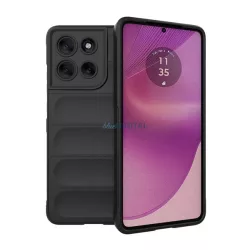   HUSĂ! - Silicon protector pentru telefon (rezistent la șocuri, protecție cameră, 3D) BLACK Motorola Moto G86 5G (XT2527)