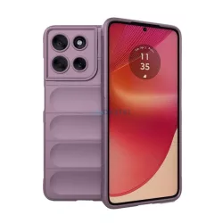   HUSĂ! - Silicon protector pentru telefon (rezistent la șocuri, protecție cameră, 3D) LILA Motorola Moto G56 (XT2529)