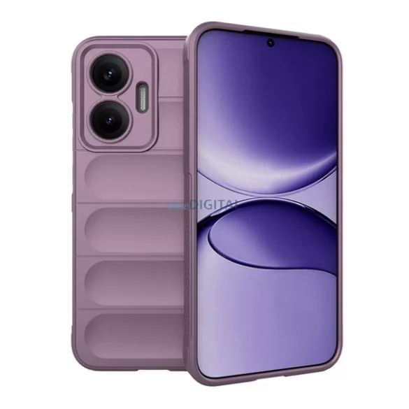 HUSĂ! - Silicon protector de telefon (rezistent la șocuri, protector de cameră, 3D) LILA Xiaomi Poco F7