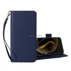   HUSĂ! - Carcasă permanentă, efect piele (FLIP, deschidere laterală, suport pentru birou, premium + curea de încheietură)