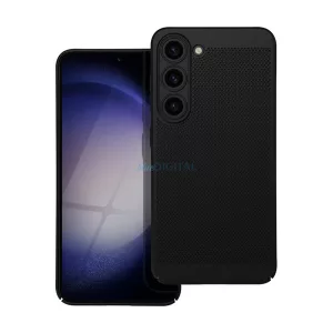 HUSĂ! - Protecție din plastic pentru telefon (respirabilă, cu găuri, protecție pentru cameră) BLACK Samsung Galaxy A17 5G (SM-A176)