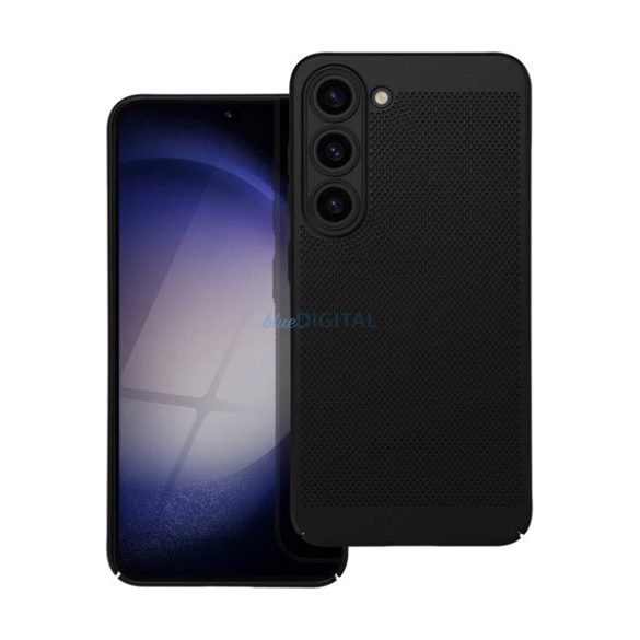 HUSĂ! - Protecție din plastic pentru telefon (respirabilă, cu găuri, protecție pentru cameră) BLACK Samsung Galaxy A17 5G (SM-A176)