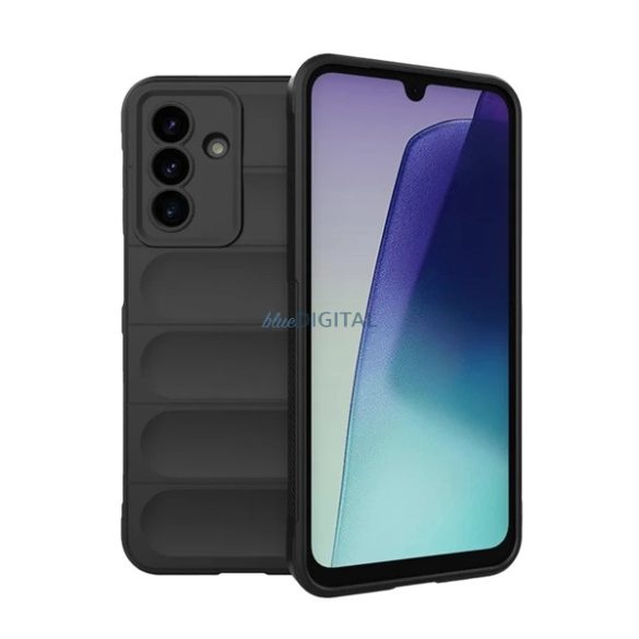 HUSĂ! - Silicon protector de telefon (rezistent la șocuri, protecție cameră, 3D) BLACK Samsung Galaxy A17 5G (SM-A176)