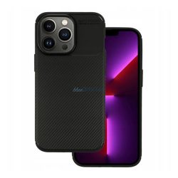   HUSĂ! - Silicon protector de telefon (rezistent la șocuri, călcâi pernă de aer, model de carbon) BLACK Samsung Galaxy A17 5G (SM-A176)