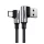 UGREEN US176 cablu de date (USB - Tip-C, 3A, încărcător rapid 3.0, 200cm, 90 grade, șiret)