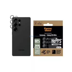Sticlă de protecție a camerei PANZERGLASS HOOPS (9H + cadru) pentru Samsung Galaxy S25 Ultra (SM-S938)