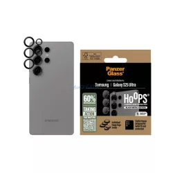   PANZERGLASS HOOPS Sticlă de protecție a camerei (9H + cadru) BLACK Samsung Galaxy S25 Ultra (SM-S938)