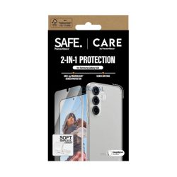   HUSĂ! - PANZERGLASS CARE FASHION 2IN1 silicon telefon protector (rezistent la șocuri, bubble cadru + ecran protector de sticlă) pentru Samsung Galaxy S25 (SM-S931)