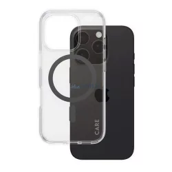   HUSĂ! - PANZERGLASS CARE FLAGSHIP URBAN COMBAT CASE silicon telefon protector (rezistent la șocuri, protecția camerei, MagSafe) TRANSFER / negru Apple iPhone 16 Pro