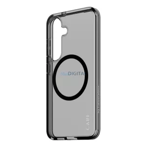 HUSĂ! - PANZERGLASS CARE FLAGSHIP URBAN COMBAT SMOKEY CASE silicon protector de telefon (rezistent la șocuri, protecția camerei, wireless) BLACK Samsung Galaxy S25 (SM-S931)