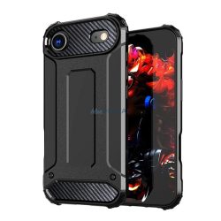   HUSĂ! - Defender Silicone Phone Protector (rezistent la impact, bubble heel, efect metalic) BLACK Apple iPhone 17 Air