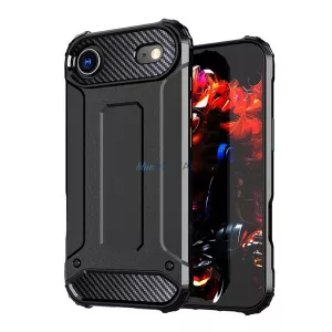 HUSĂ! - Defender Silicone Phone Protector (rezistent la impact, bubble heel, efect metalic) BLACK Apple iPhone 17 Air