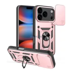   HUSĂ! - Protector de telefon din silicon Defender (rezistent la șocuri, inel de reținere, protector de cameră) GOLDEN RO ROOZ Apple iPhone 17 Pro Max